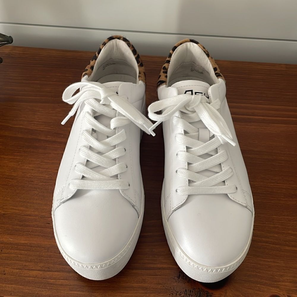 Ash White Leather Platform Sneaker - Picture 2 of 5